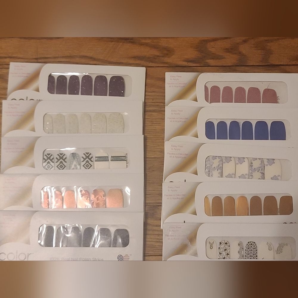 Assorted Color Street Nail Polish Strips Set
